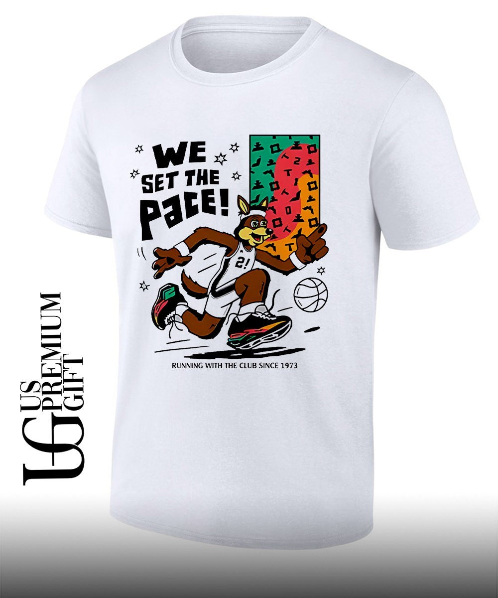 We Set The Pace San Antonio Spurs NBA since 1973 mascot shirt