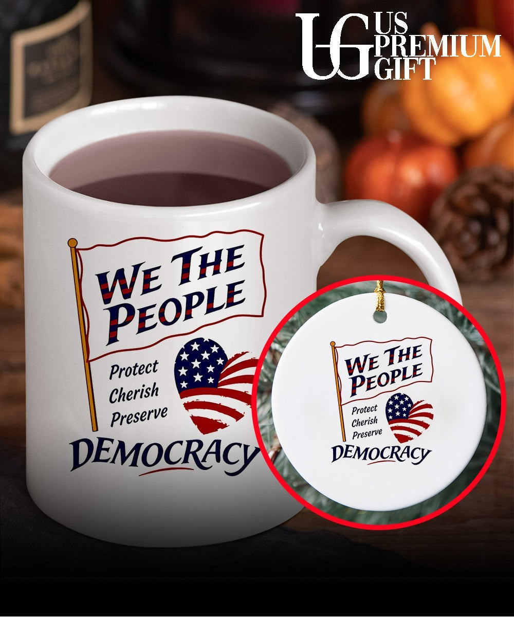 We the People Protect Cherish Preserve Democracy American heart shirt