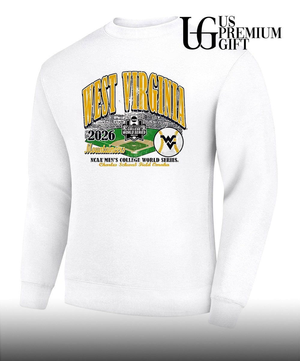 West Virginia Mountaineers 2026 NCAA Men’s College World Series Charles Schwab Field shirt