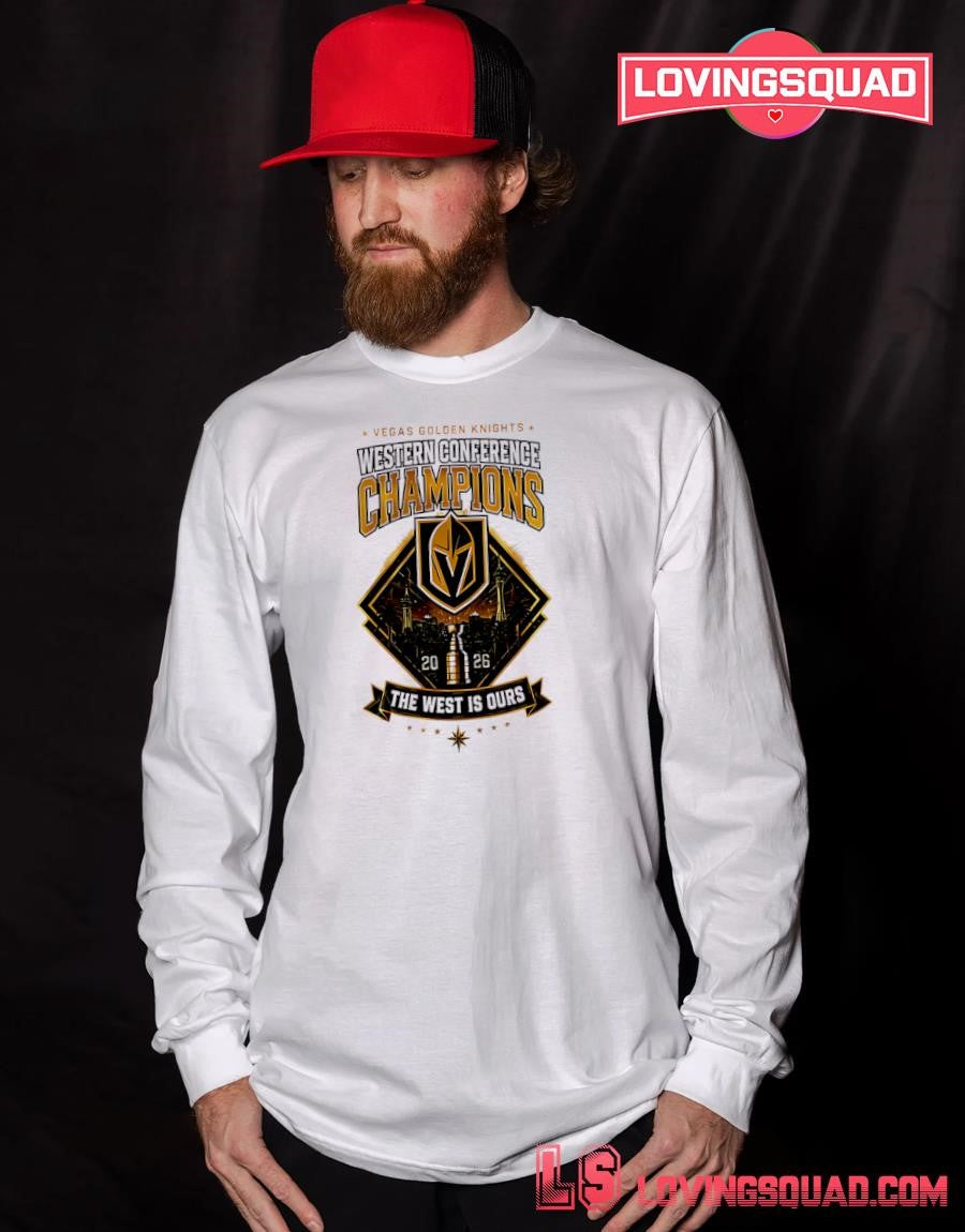 Western Conference Champions 2026 Vegas Golden Knights The West Is Ours Skyline Shirt