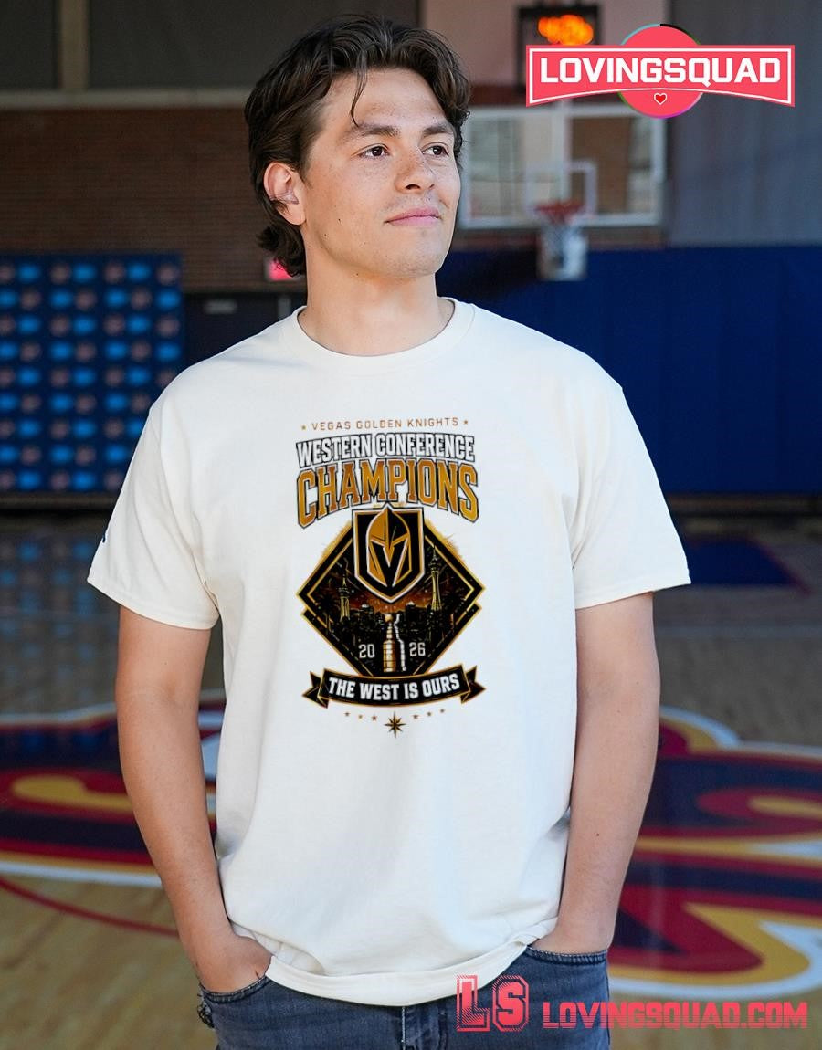 Western Conference Champions 2026 Vegas Golden Knights The West Is Ours Skyline Shirt