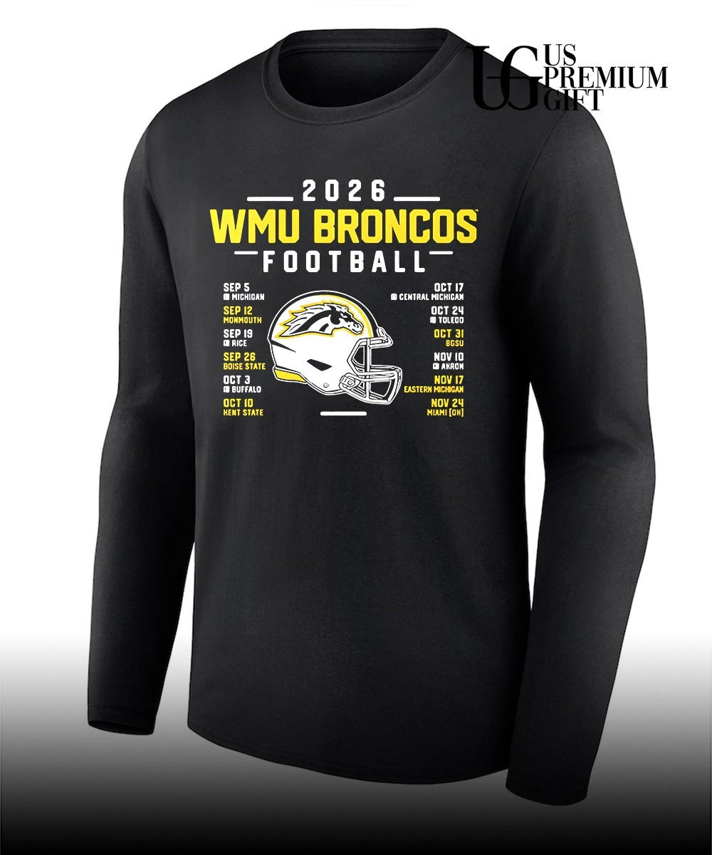 Western Michigan Broncos Brown 2026 Football helmet shirt