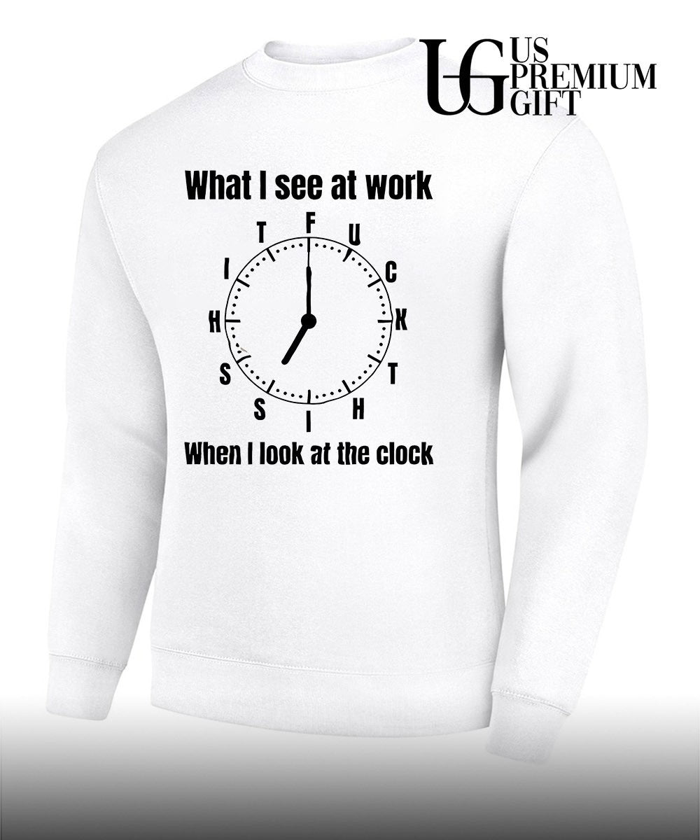 What I see at work when I look at the clock T-shirt