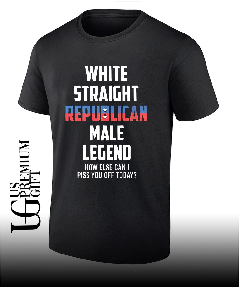 White Straight Republican Male Legend shirt