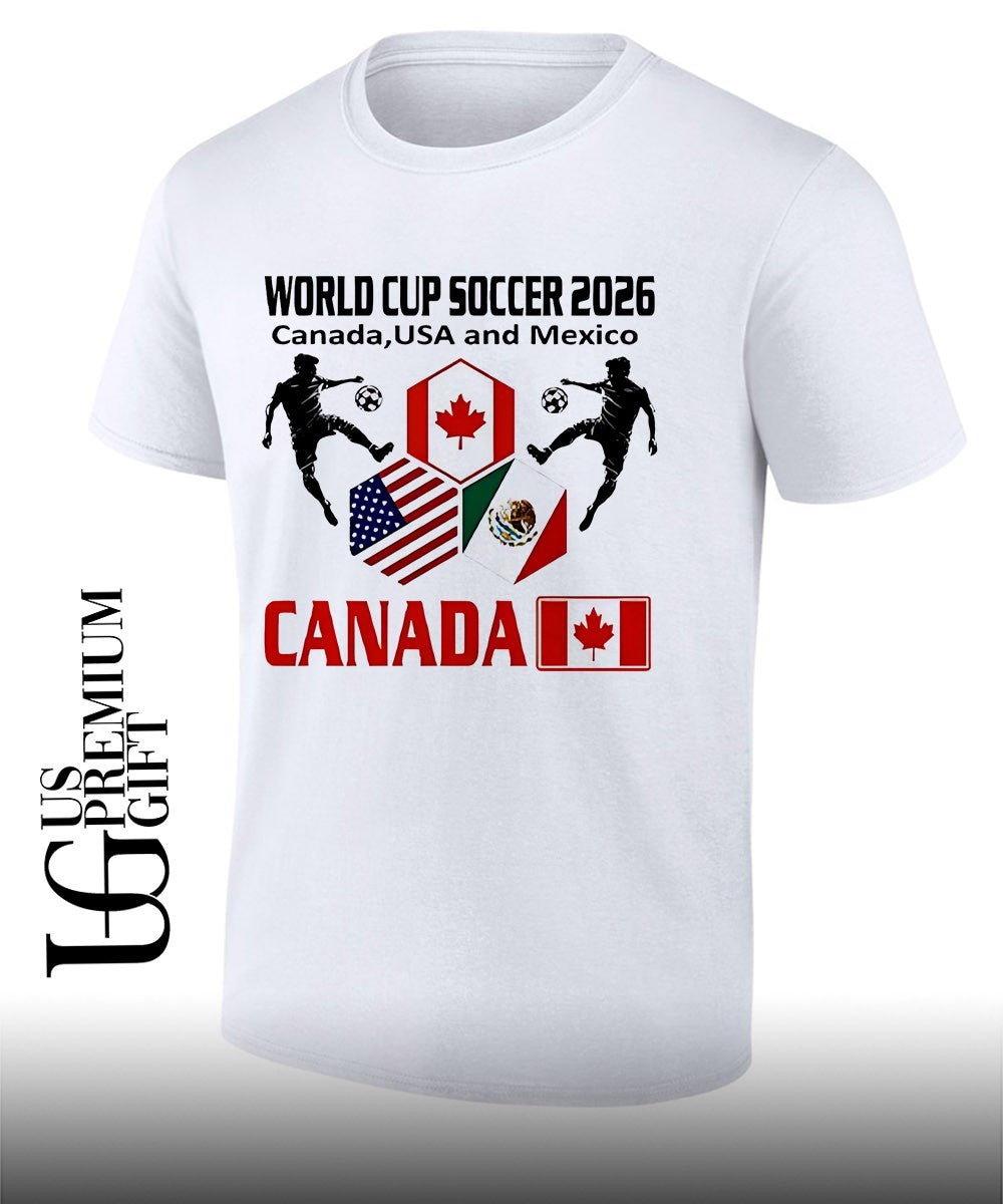 World Cup Soccer 2026 Canada USA and Mexico shirt