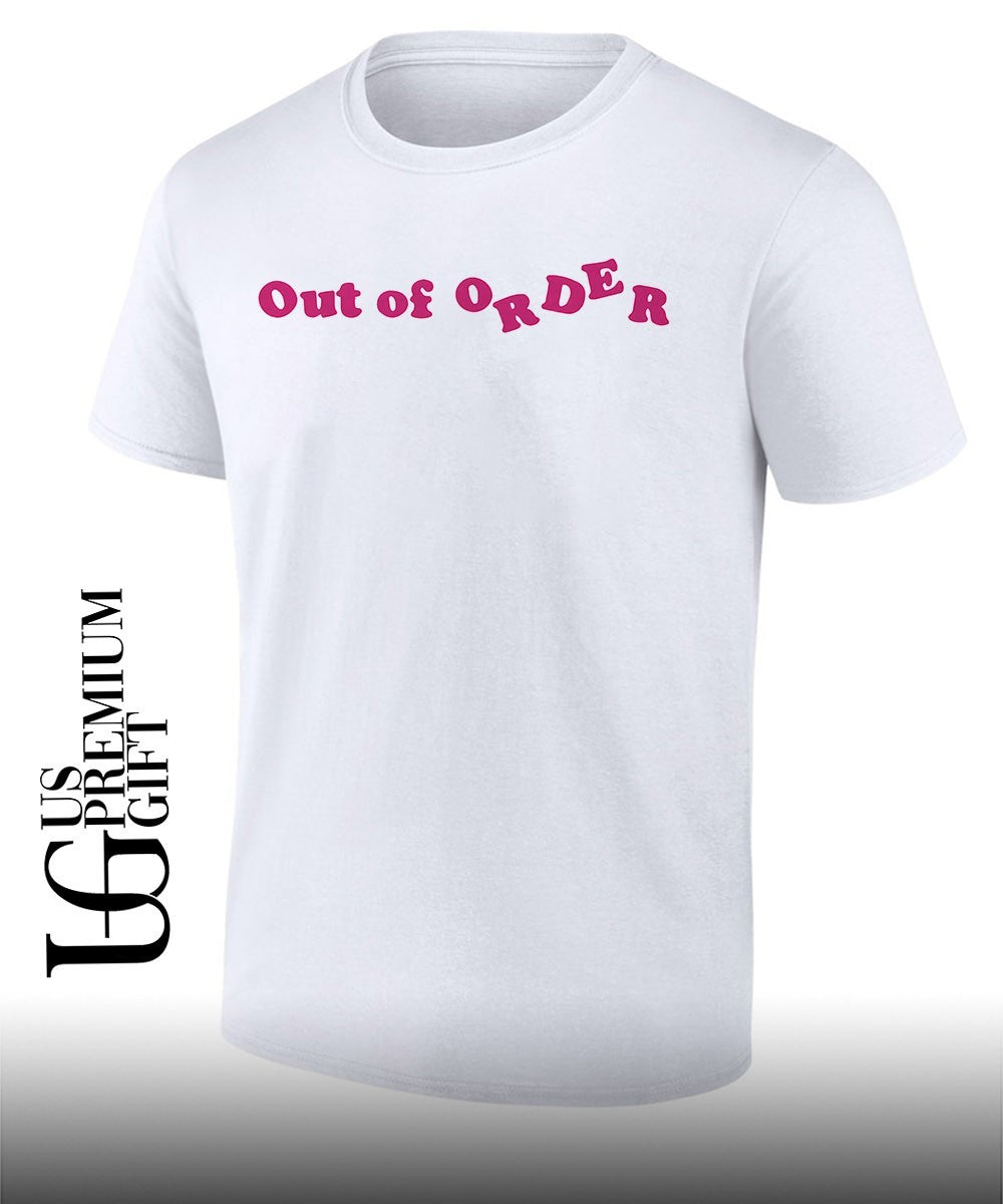 Adwoa Aboah wearing Out of Order shirt