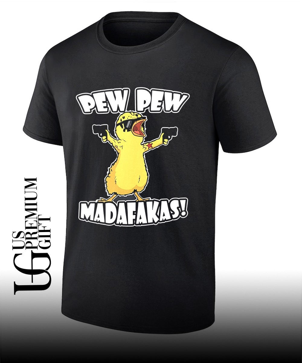Yellow Duck Carries Pistol Letter shirt