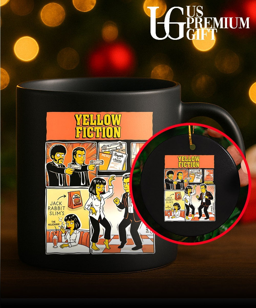 Yellow Fiction Inspired by Pulp Fiction shirt