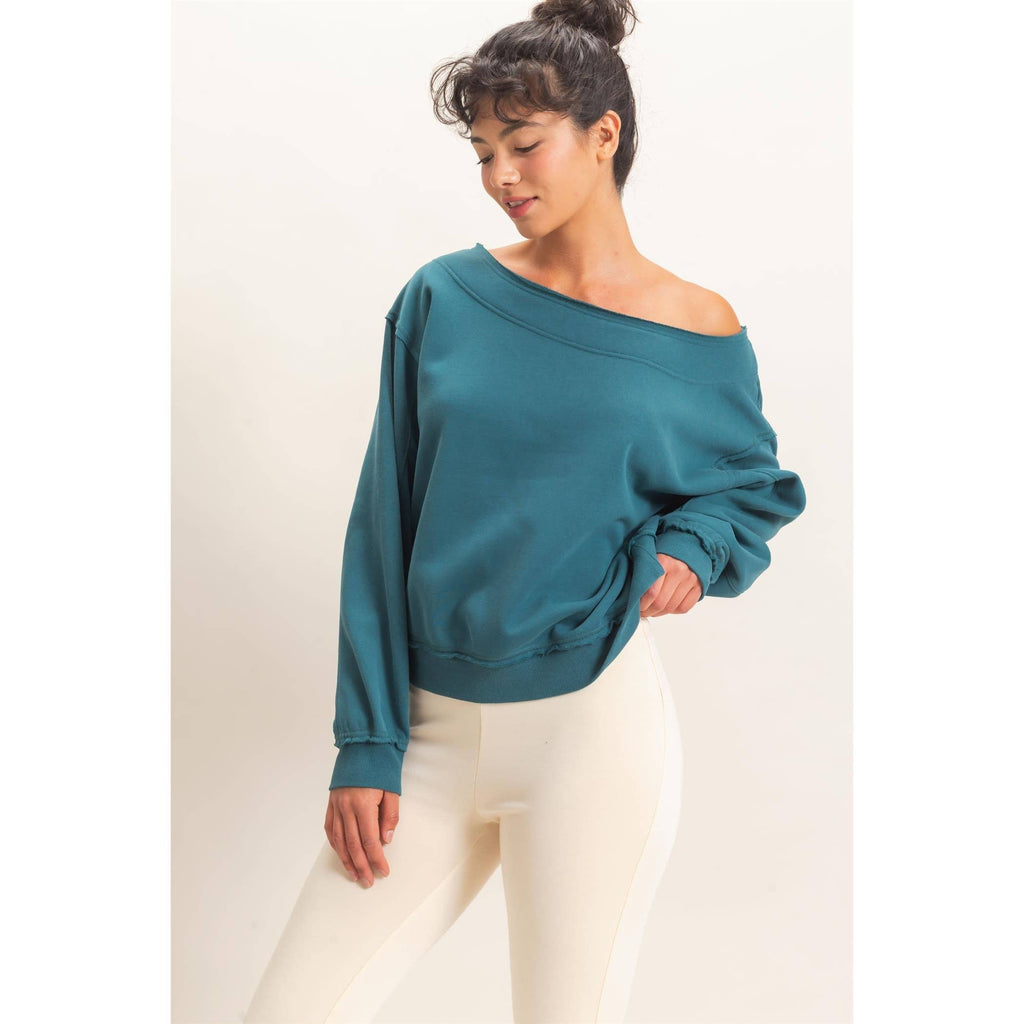 Off Shoulder Sweatshirt