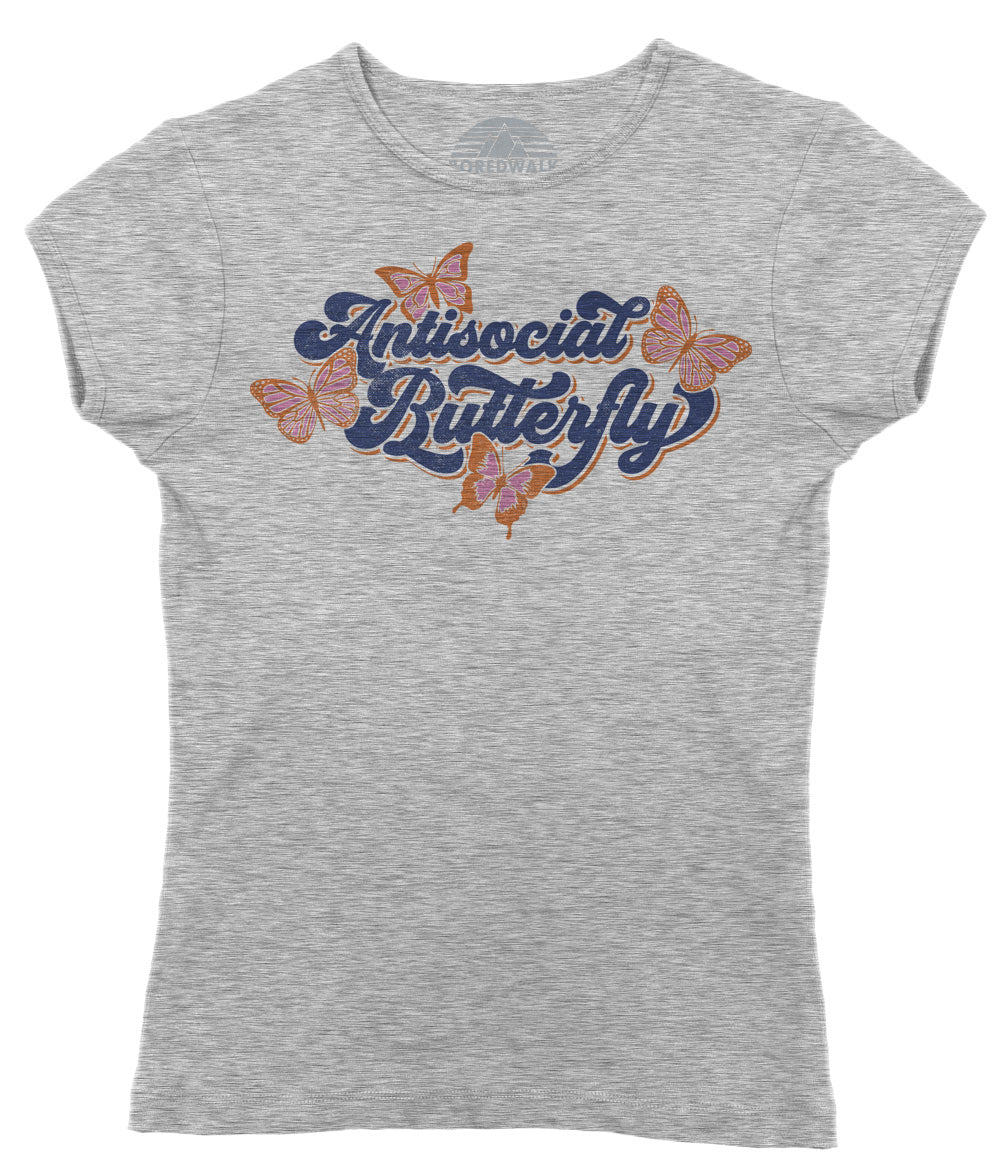 Women's Antisocial Butterfly T-Shirt