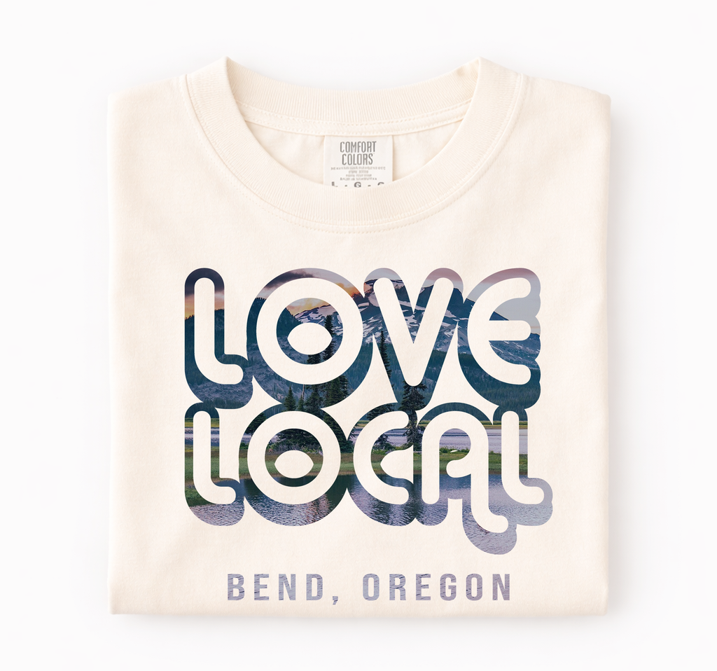 Love Local Custom Shirt, Comfort Colors®, Town Name Souvenir
