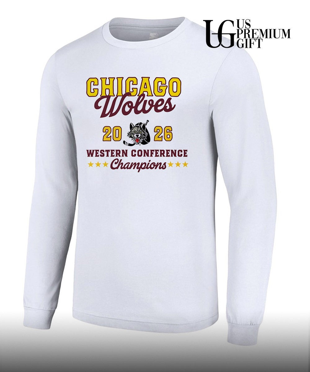 Chicago Wolves 2026 Western Conference Champions T-shirt