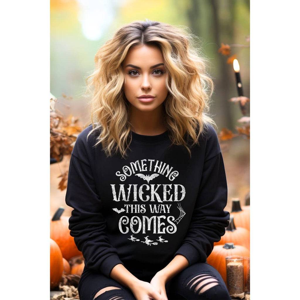 Something Wicked This Way Comes Vintage Graphic Sweatshirts