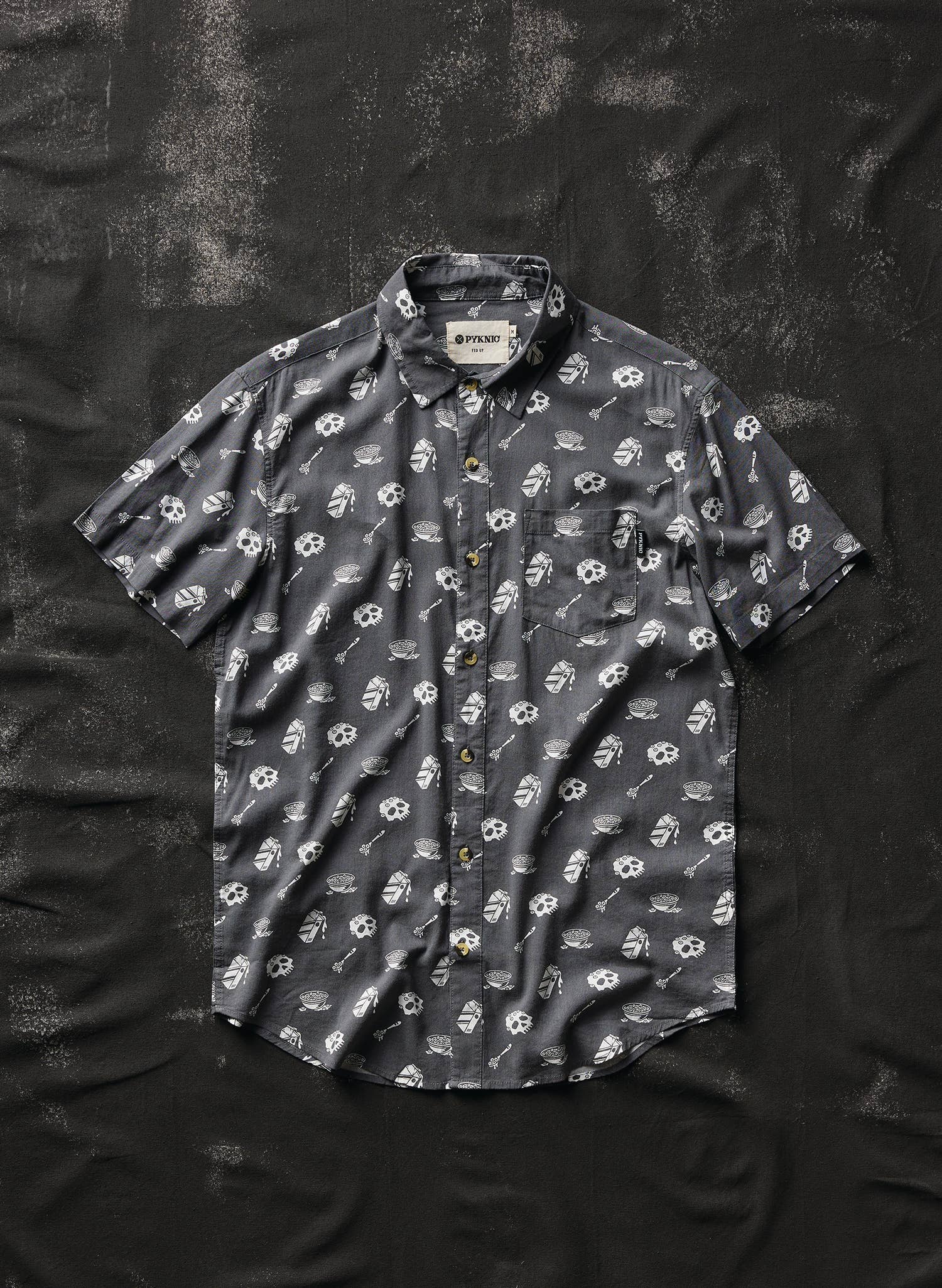 Cereal Killer Casual Button Down Shirt Men & Women