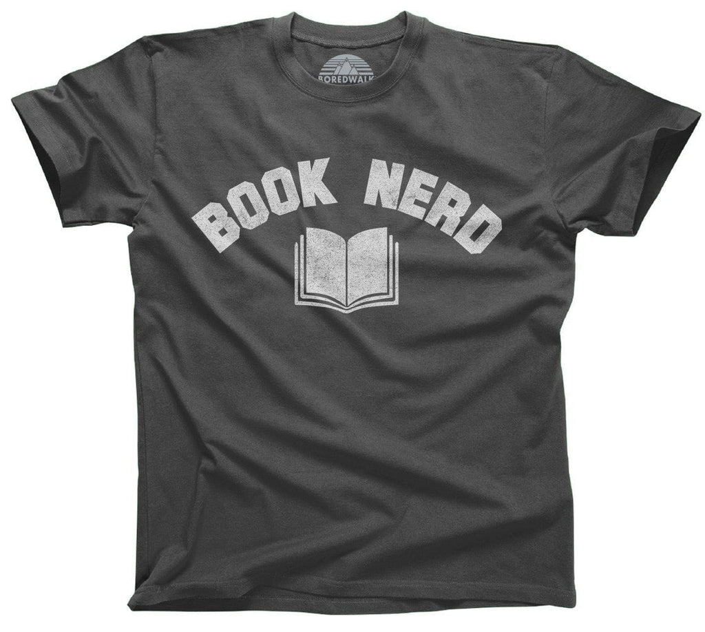 Men's Book Nerd Vintage T-Shirt Geeky Nerdy Literary