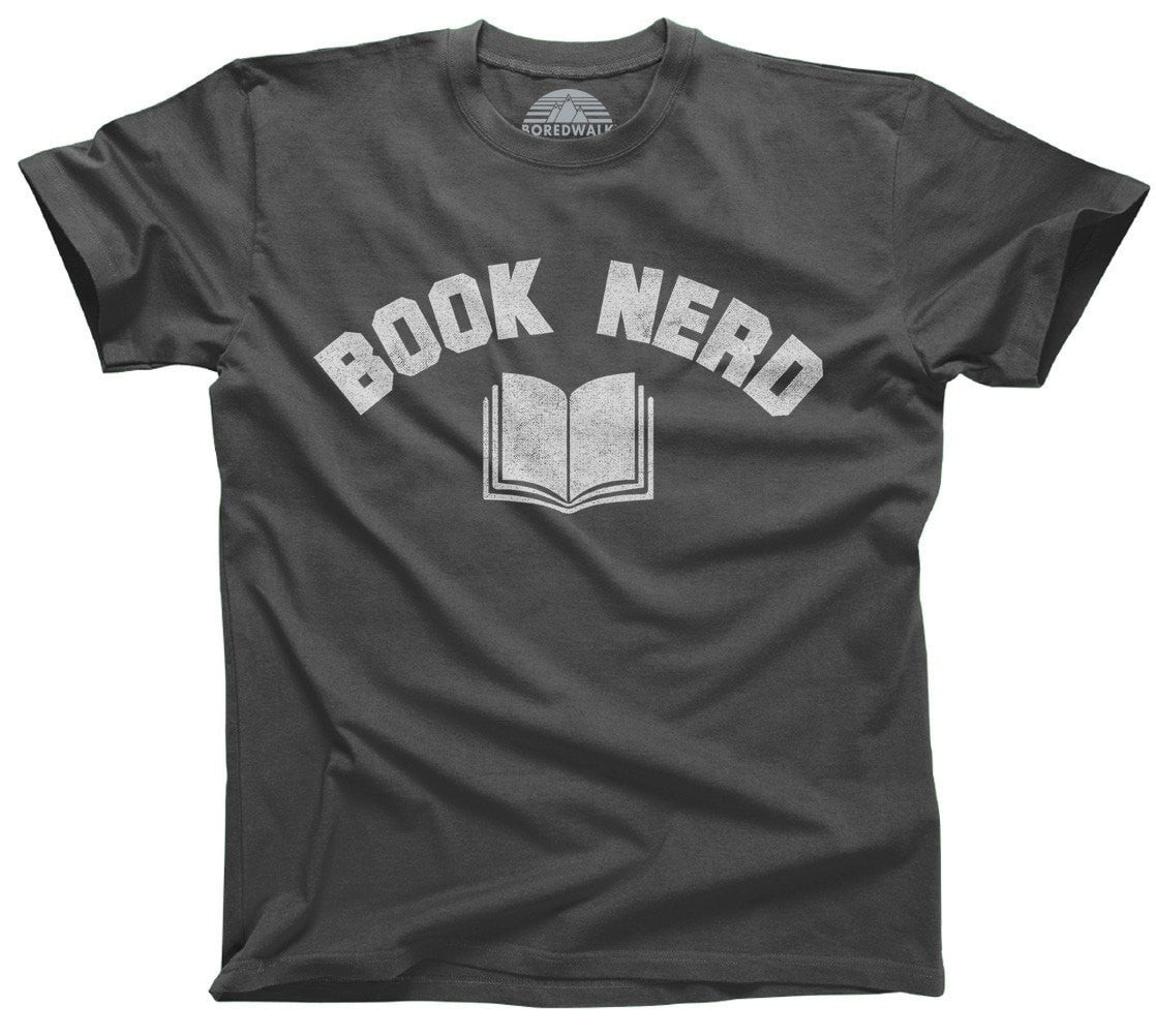 Men's Book Nerd Vintage T-Shirt Geeky Nerdy Literary