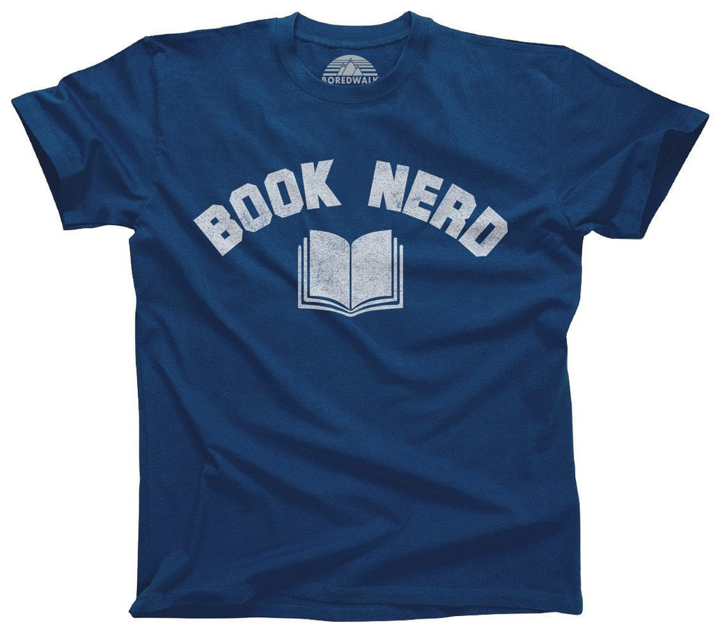 Men's Book Nerd Vintage T-Shirt Geeky Nerdy Literary