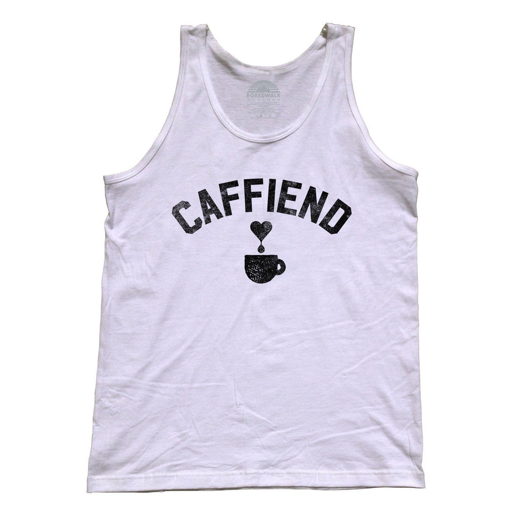 Unisex Caffiend Tank Top - Coffee Caffeine