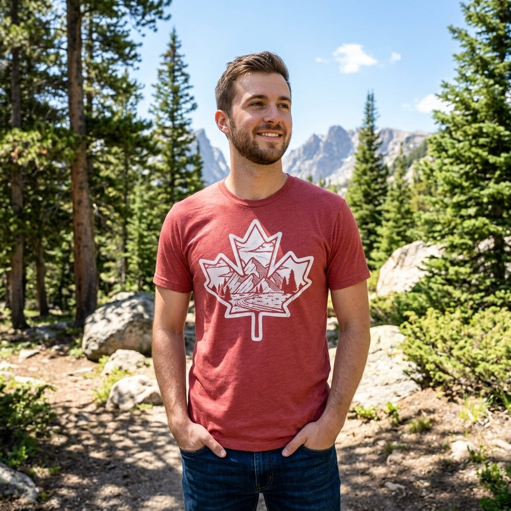 Canadian Maple Leaf Men's T Shirt