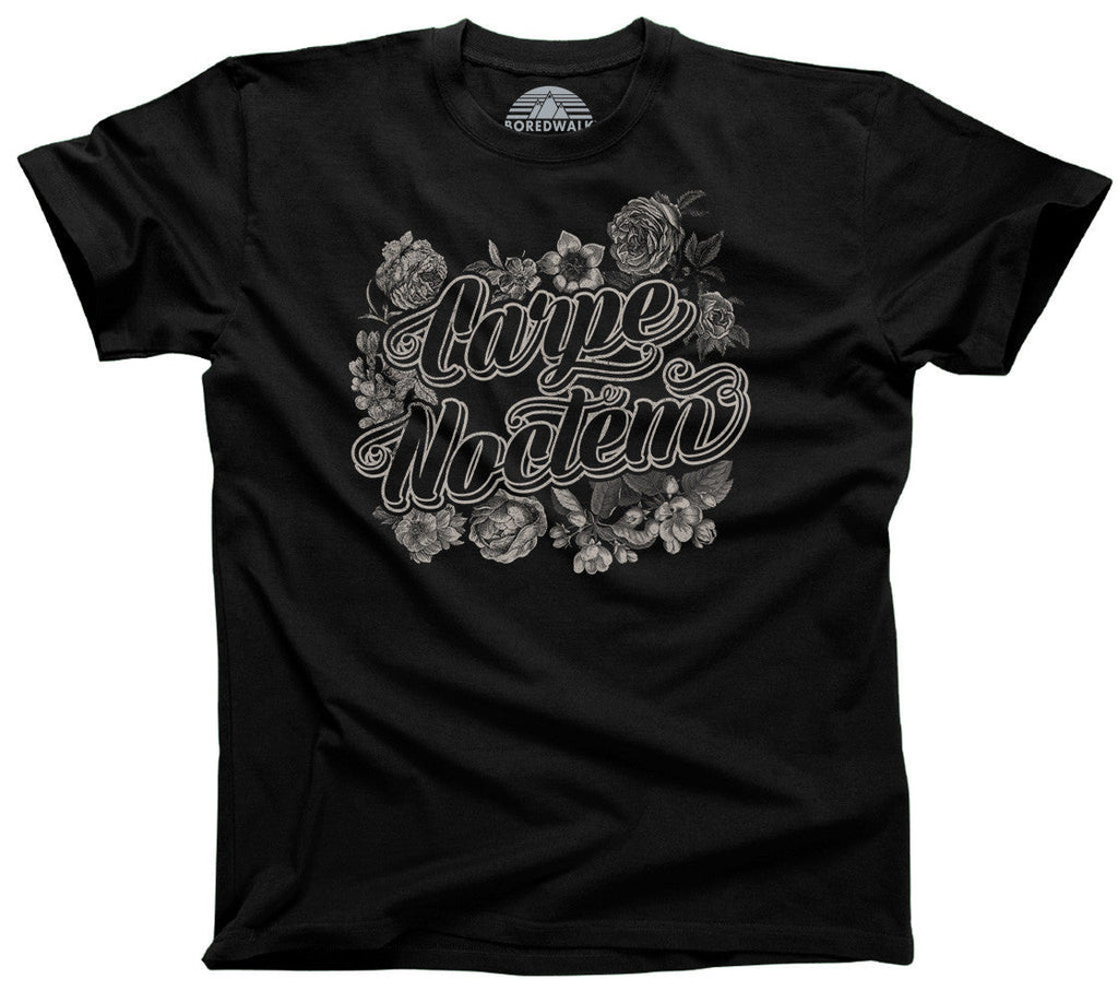 Carpe Noctem T-Shirt Goth Soft Grunge Boho Vampire Seize the Night - Relaxed Unisex Fit