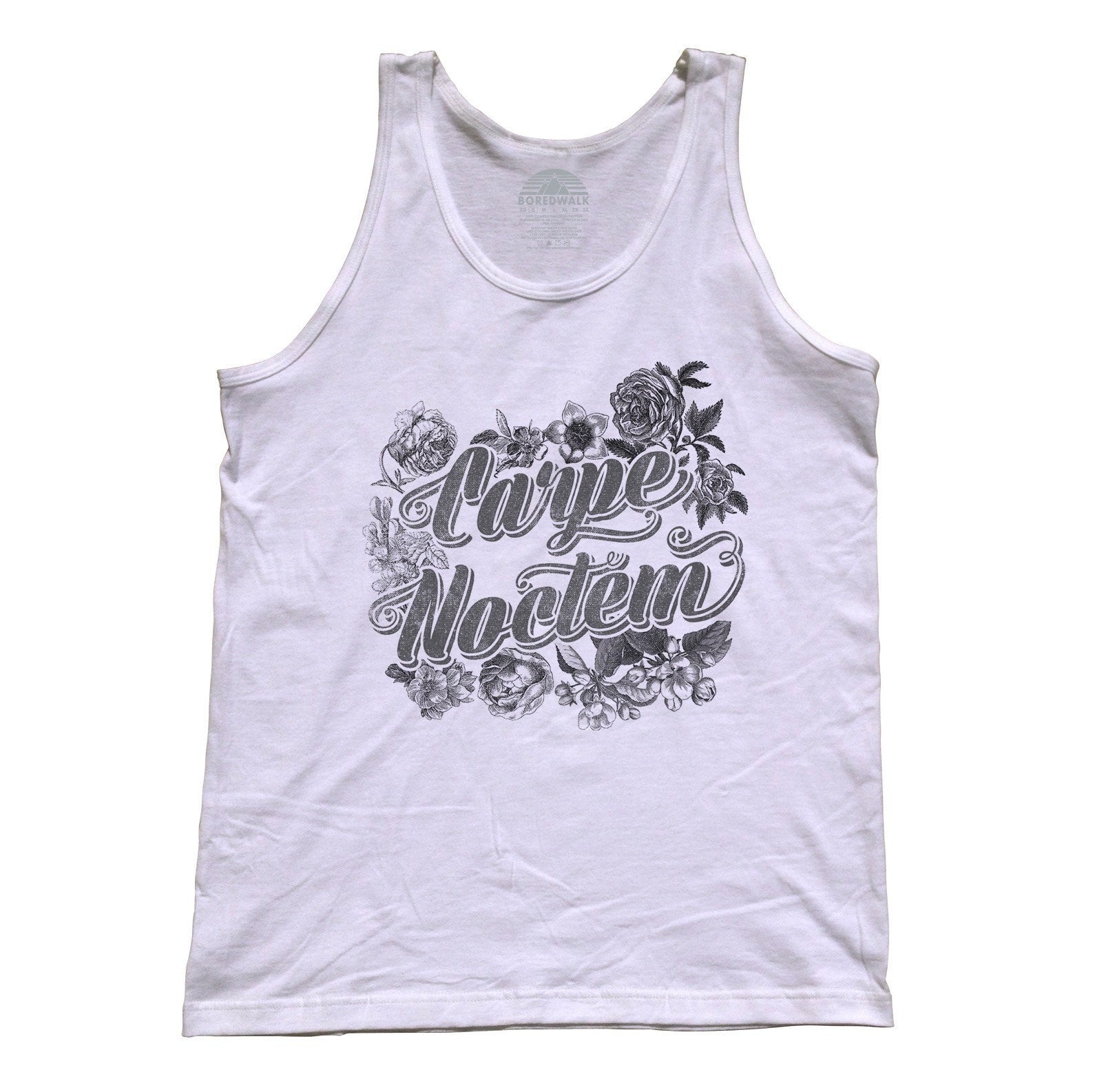 Unisex Carpe Noctem Tank Top - Goth Soft Grunge Boho Vampire Seize the Night