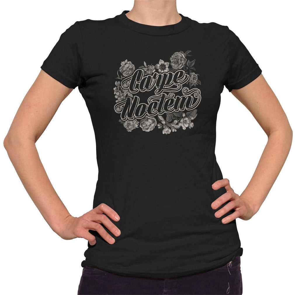 Women's Carpe Noctem T-Shirt - Goth Soft Grunge Boho Vampire Seize the Night