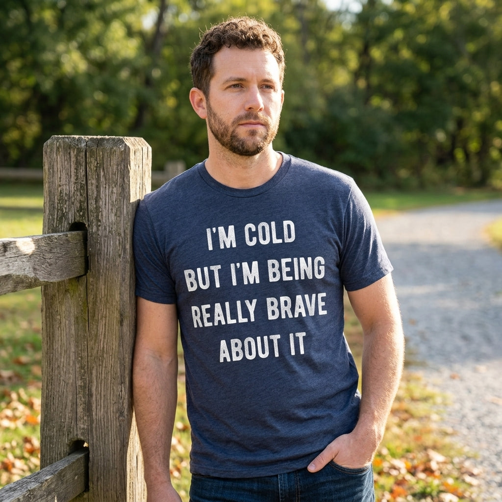 Im Cold But Im Being Really Brave About It Men's T Shirt