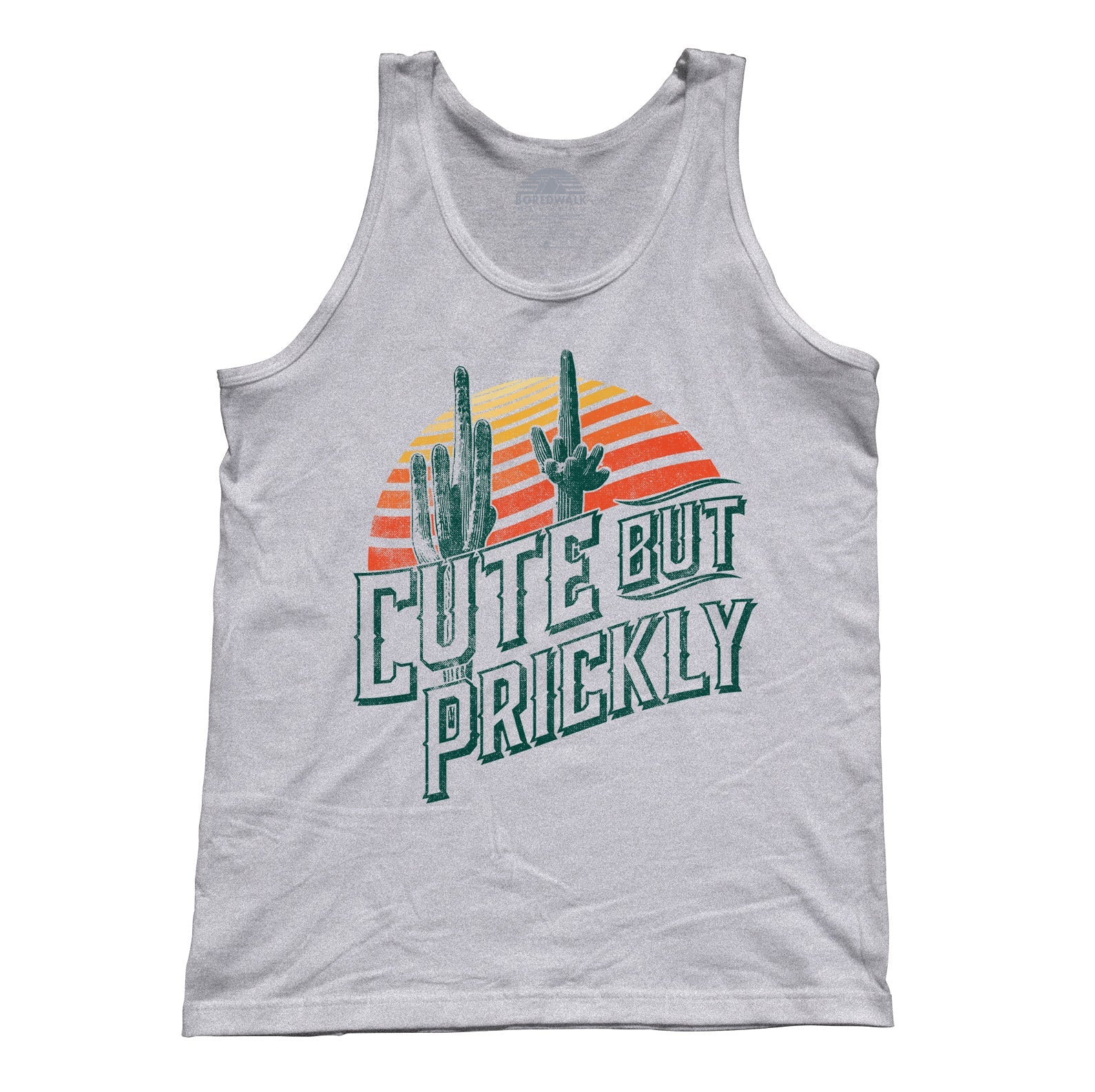 Unisex Cute But Prickly Tank Top - Cactus Shirt