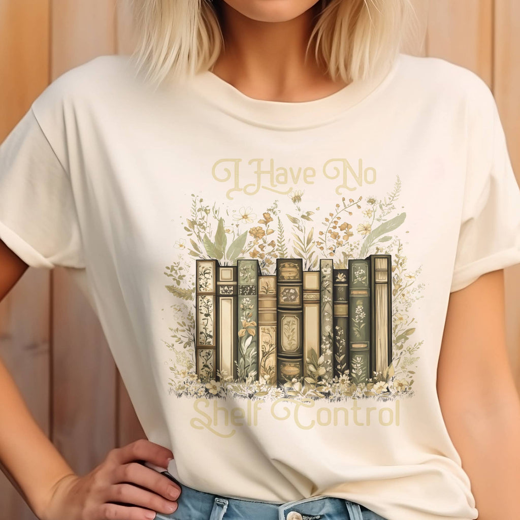 Books I Have No Shelf Control Reading Teacher Graphic Tee