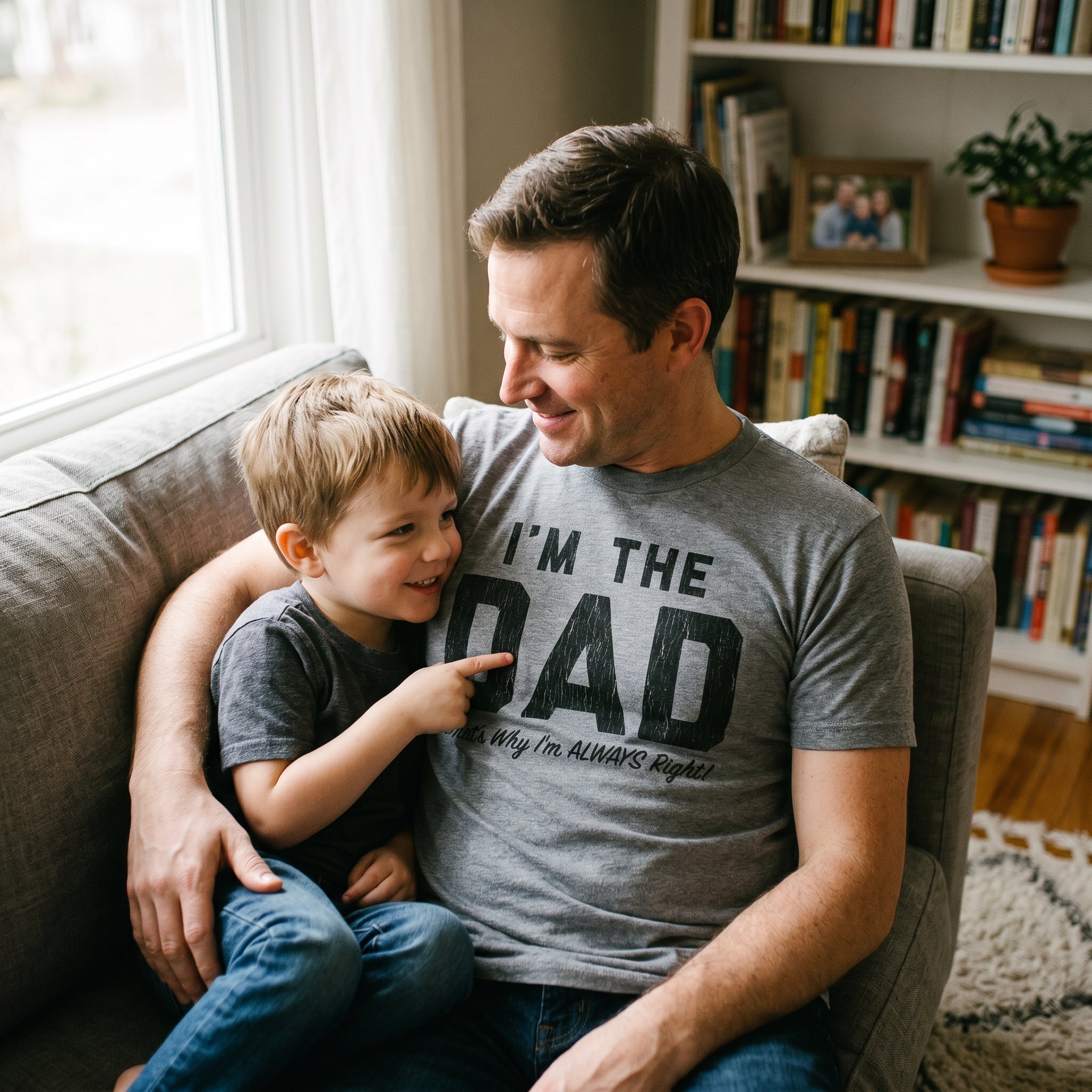 Im The Dad Thats Why Im Always Right Men's T Shirt