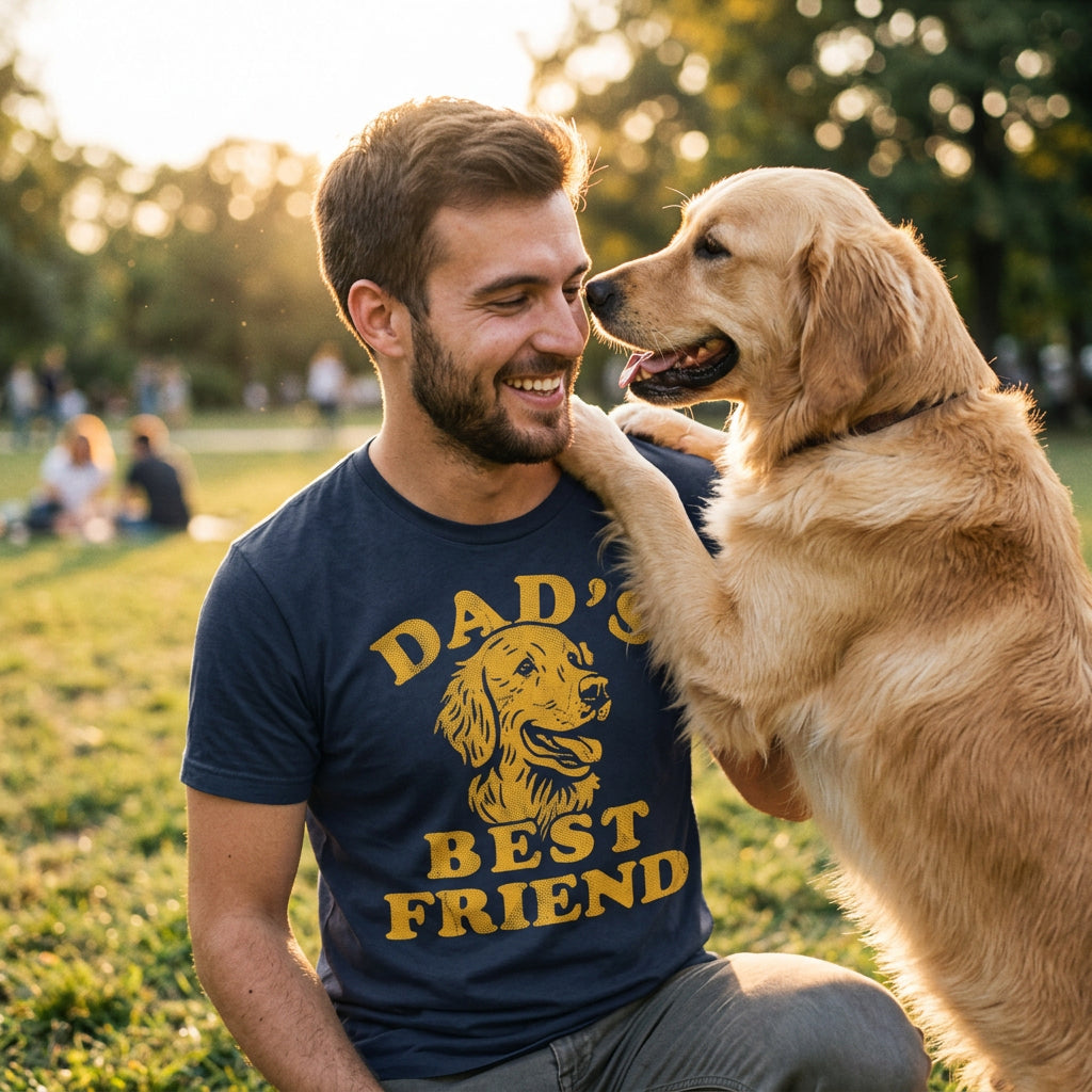 Dads Best Friend Dog Men's T Shirt