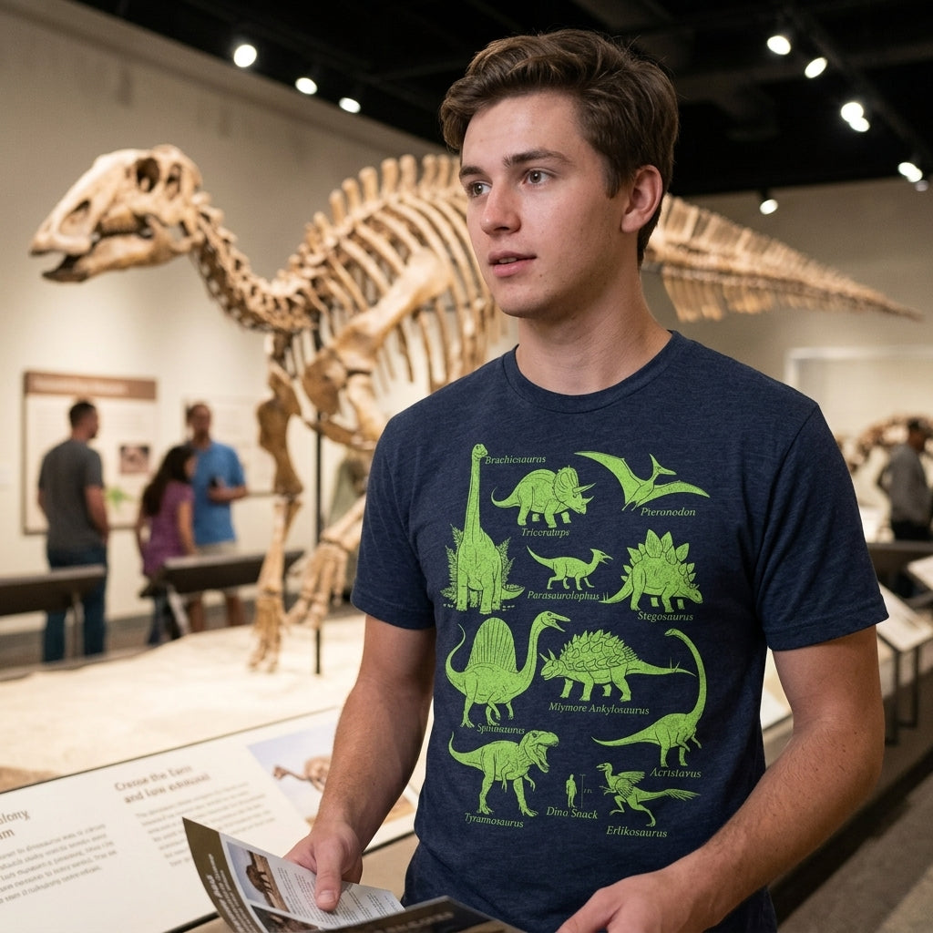 Dinosaurs And Human Dino Snack Men's T Shirt