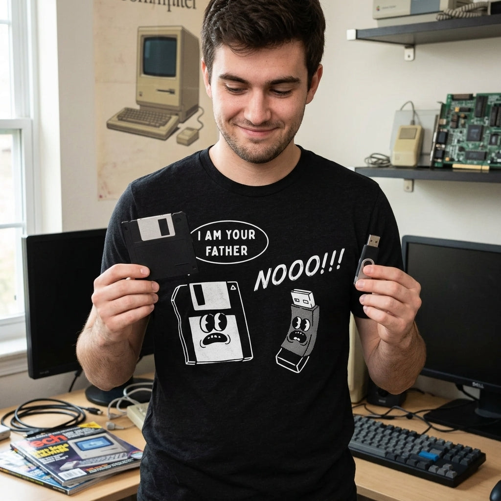 I Am Your Father Floppy Disk Men's T Shirt