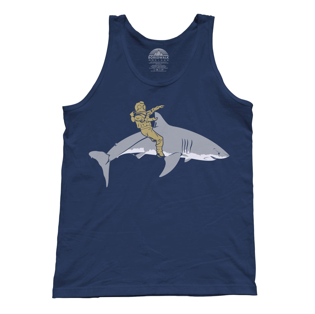 Unisex Diver Riding a Shark Tank Top - By Ex-Boyfriend