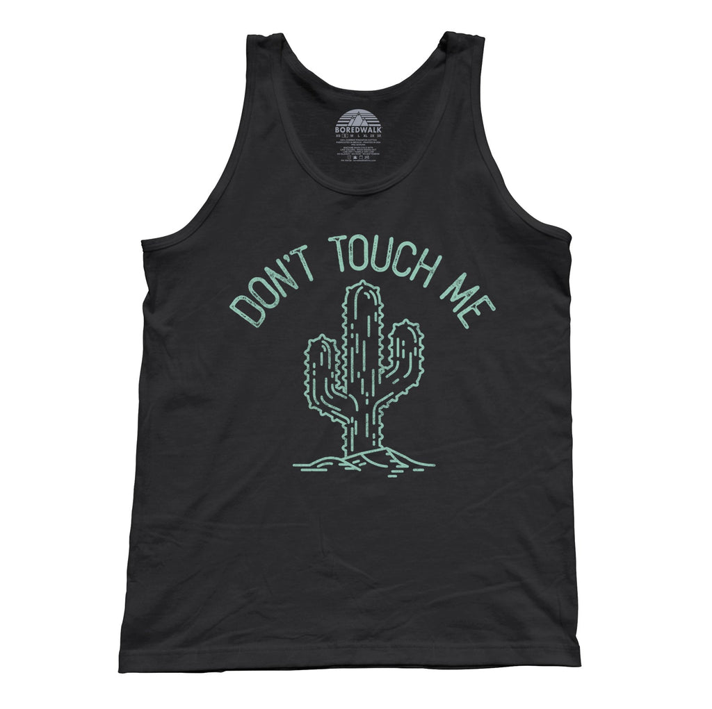 Unisex Don't Touch Me Cactus Tank Top