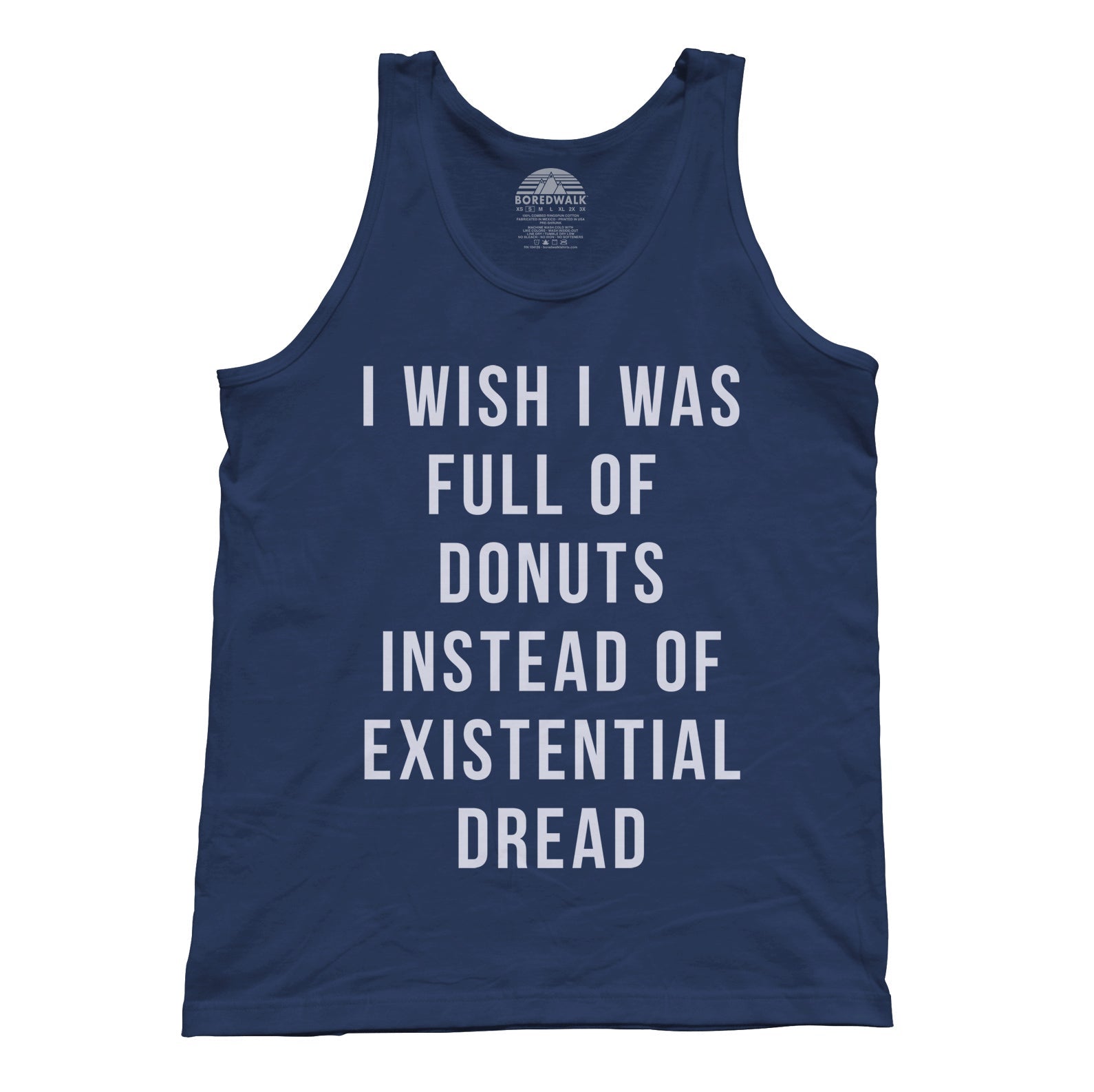 Unisex I Wish I Was Full of Donuts Instead of Existential Dread Tank Top