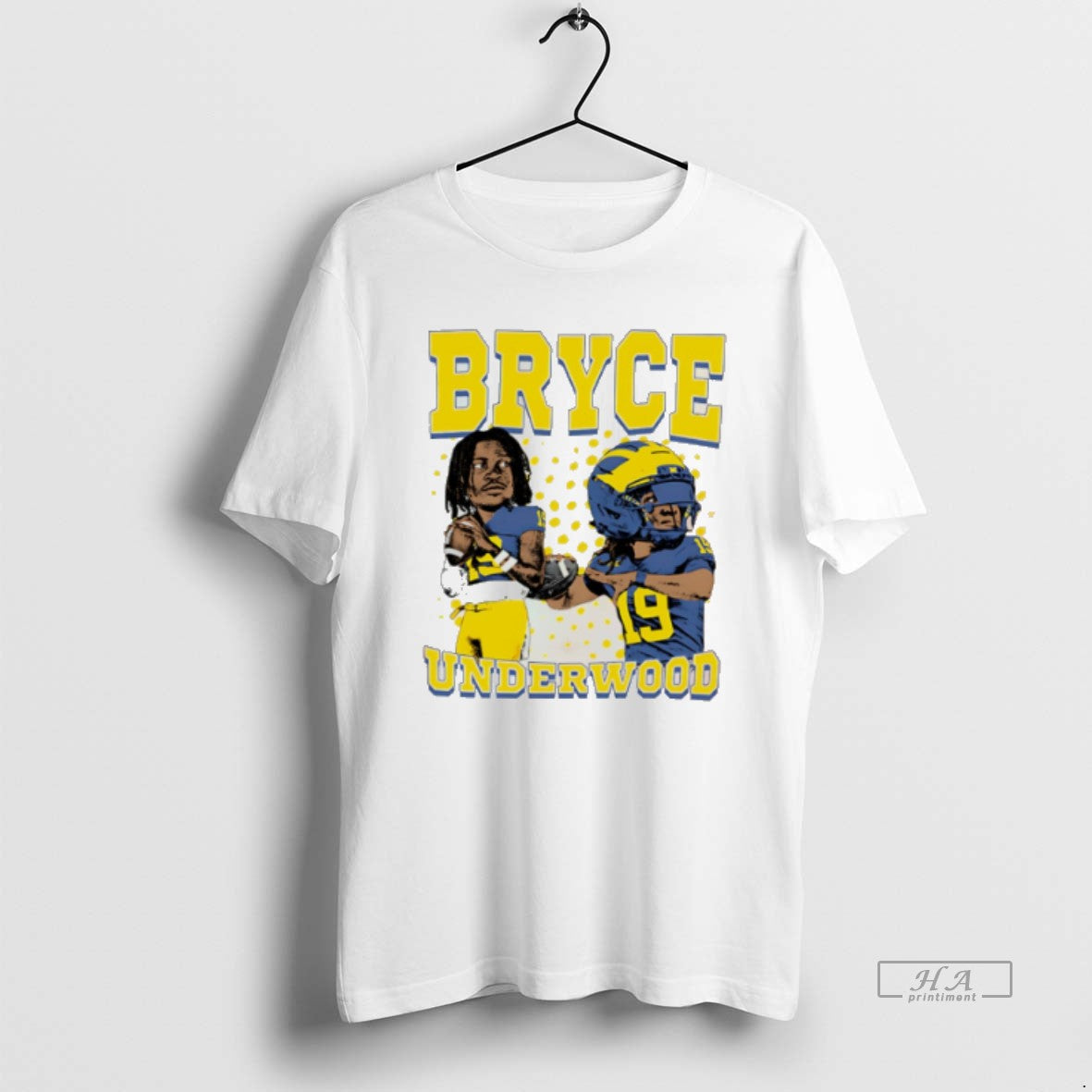 Official Bryce Underwood Michigan Football Signature Caricature T-Shirts, Hoodie, Sweatshirt | PopFlextees.com