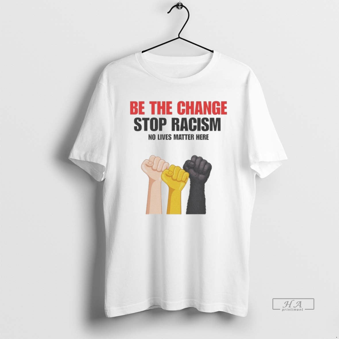 Official Be The Change Stop Racism No Lives Matter Here T-Shirts, Hoodie, Sweatshirt | PopFlextees.com
