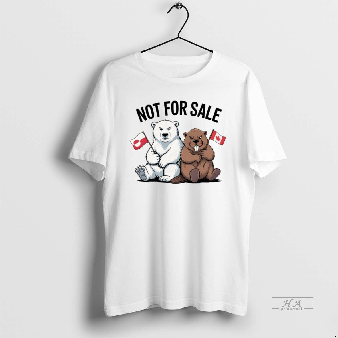 Official Bear And Beaver Canada And Greenland Is Not For Sale Anti Maga T-Shirts, Hoodie, Sweatshirt | PopFlextees.com