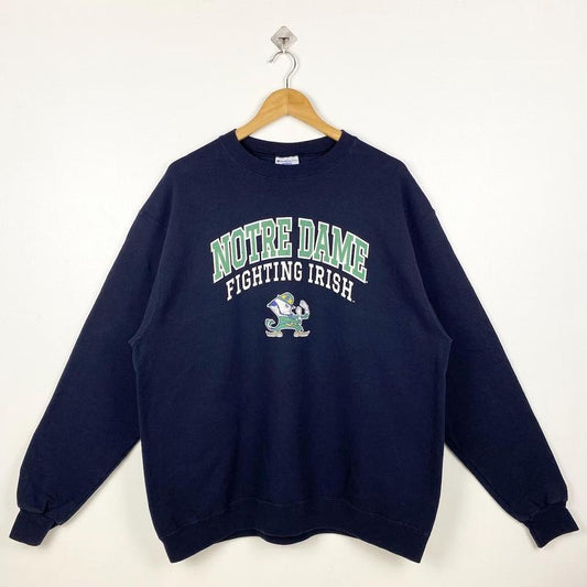 Vintage NCAA University of Notre Dame Sweatshirt, ‘Fighting Irish’ Crewneck Sweatshirt, Gift For Sport Fans