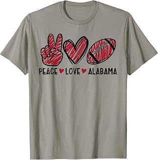 Peace Love Alabama Teen Unisex T-shirt, Sweatshirt, Hoodie (1)