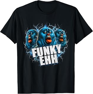 Funky Ehh Weird Glossy Blue Blob Brainrot Meme Unisex T-shirt, Sweatshirt, Hoodie (1)