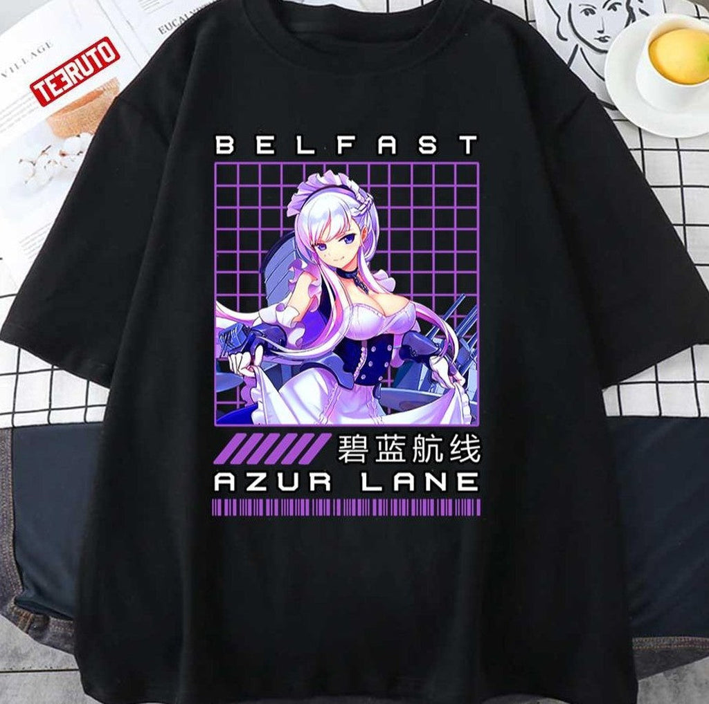 Belfast Vintage Azur Lane Fan Unisex T-shirt, Sweatshirt, Hoodie (1)