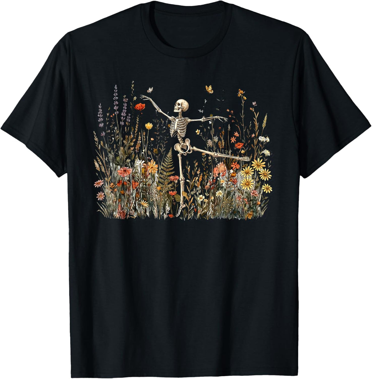 Skeleton Dancing Arabesque Wildflower Botanical Cottagecore (1)