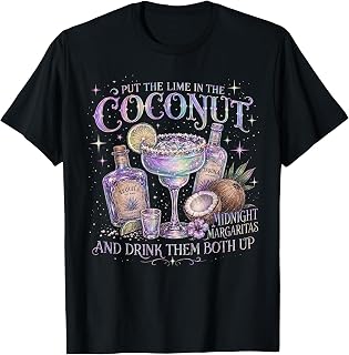 Put Lime Coconut Retro Margaritas Celestial Beach Unisex T-shirt, Sweatshirt, Hoodie (1)
