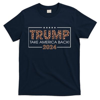 Donald Trump 2024 Take America Back Leopard Print Gift Wo T-Shirt
