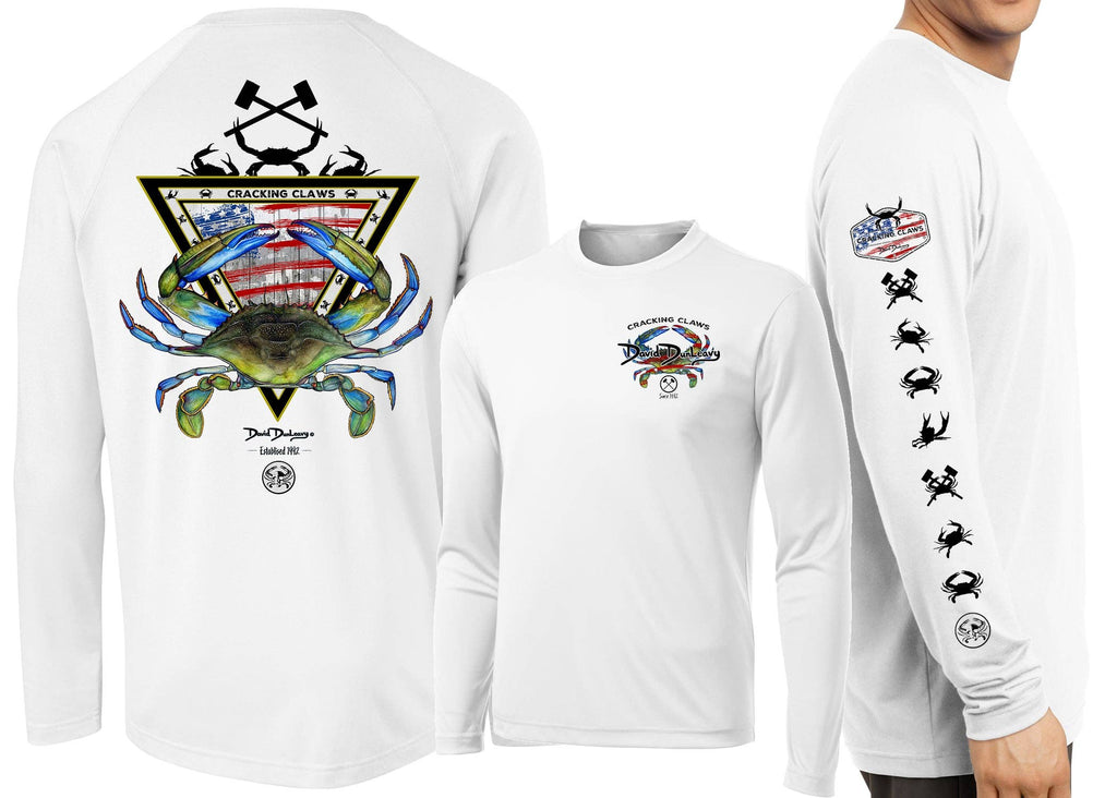 Men’S Performance American Blue Crab Long Sleeve
