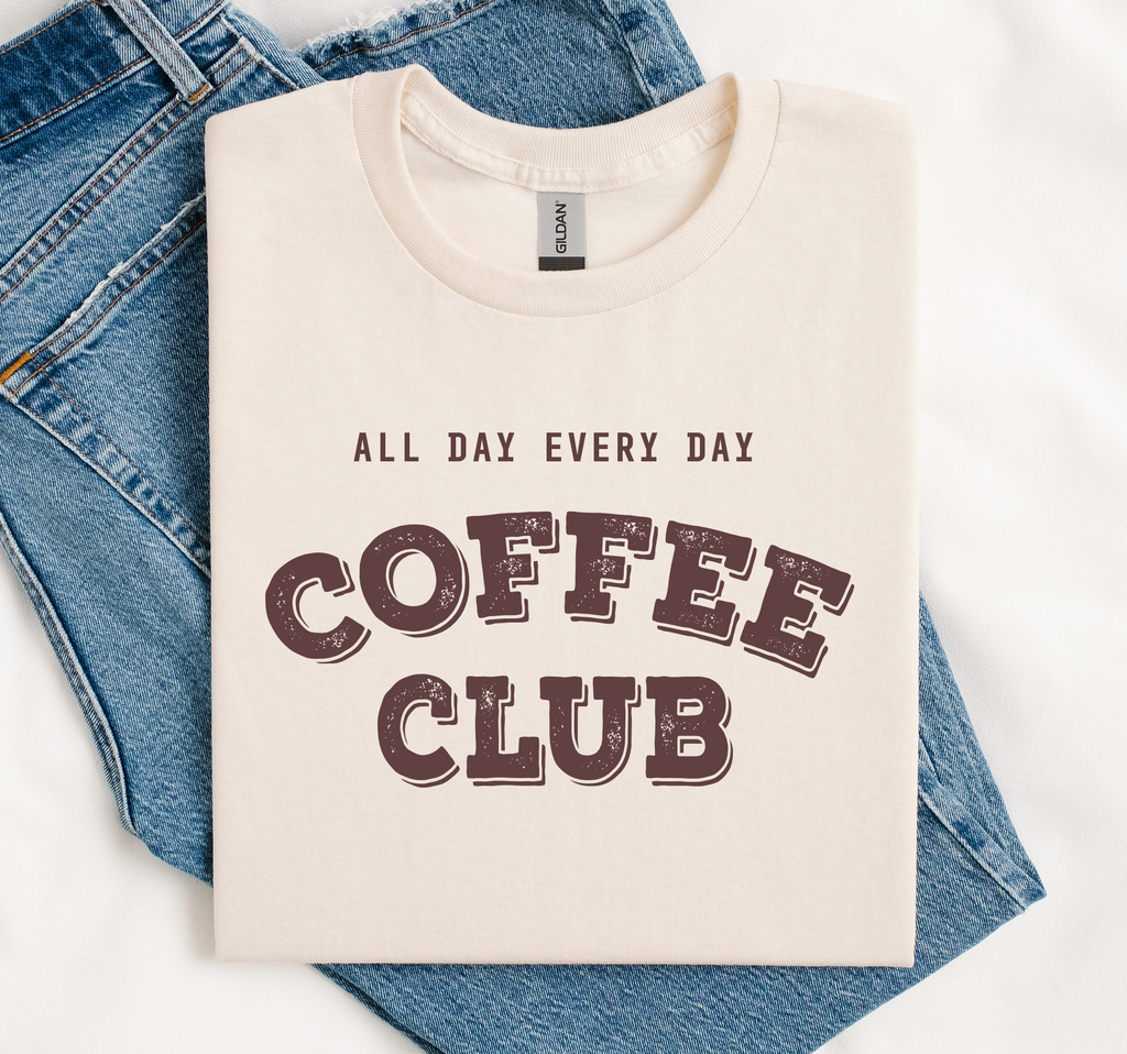 Coffee Club Shirt, Caffeine Tee, Coffee Gift, Soft Gildan