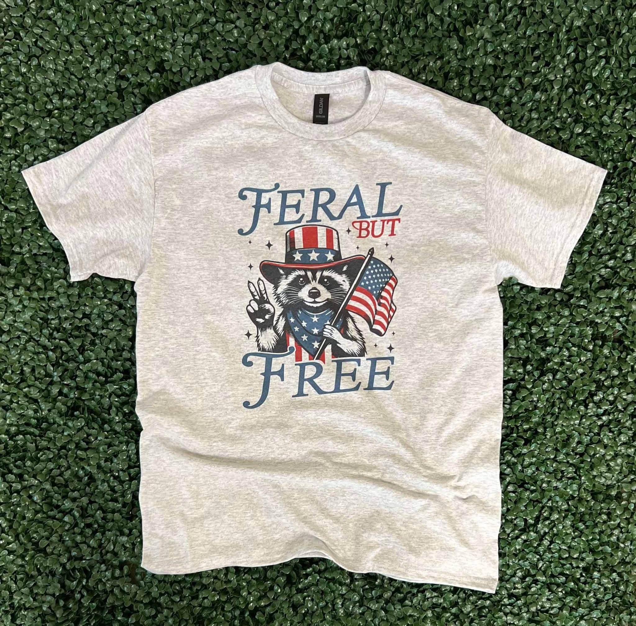 Feral But Free On Ash Gray