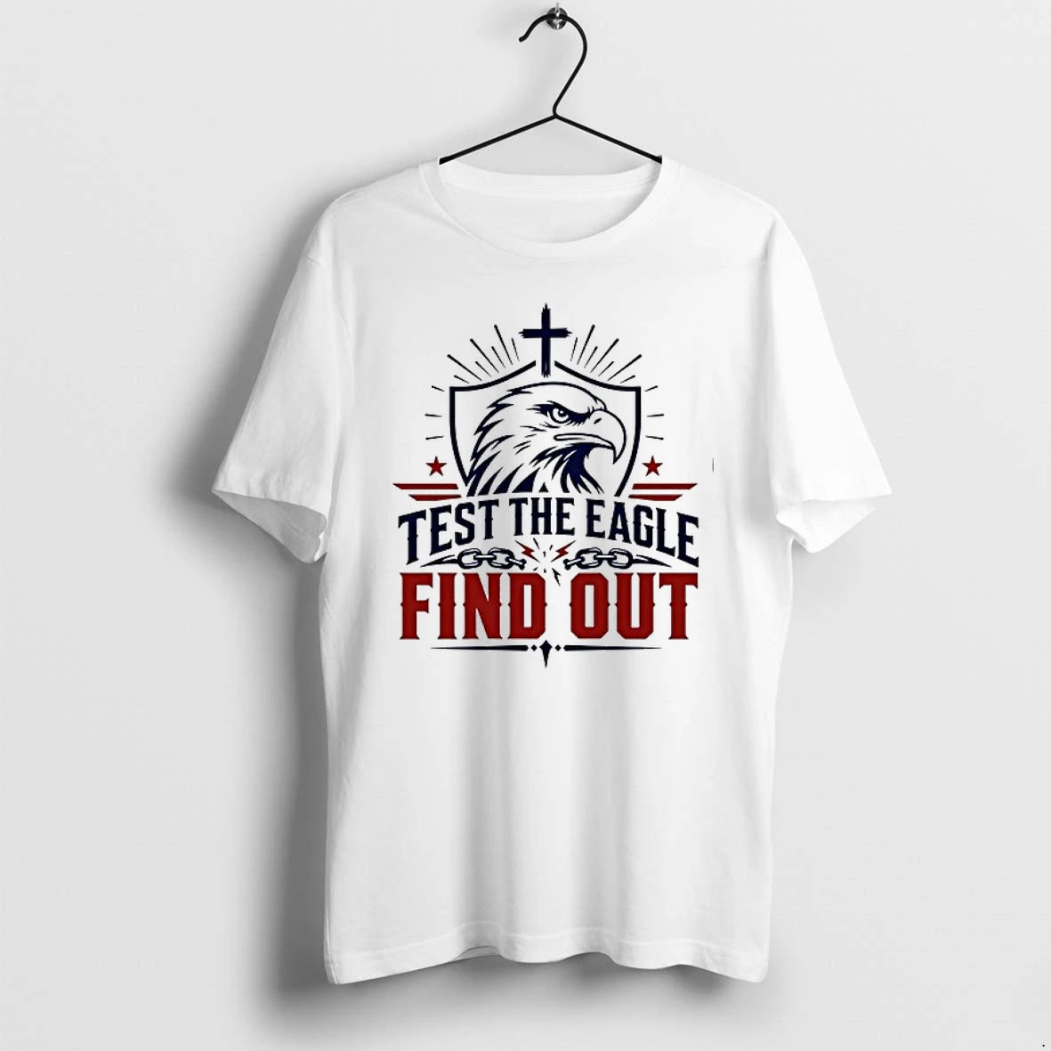 Est The Eagle Find Out Patriotic American Bald Eagle Christian Faith Cross 0 Tshirts Sweater